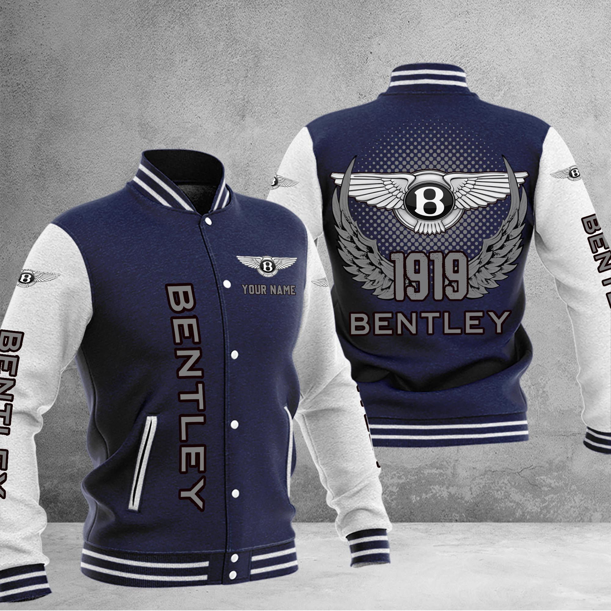 Bentley DMHJ1022 Baseball Jacket Multicolor
