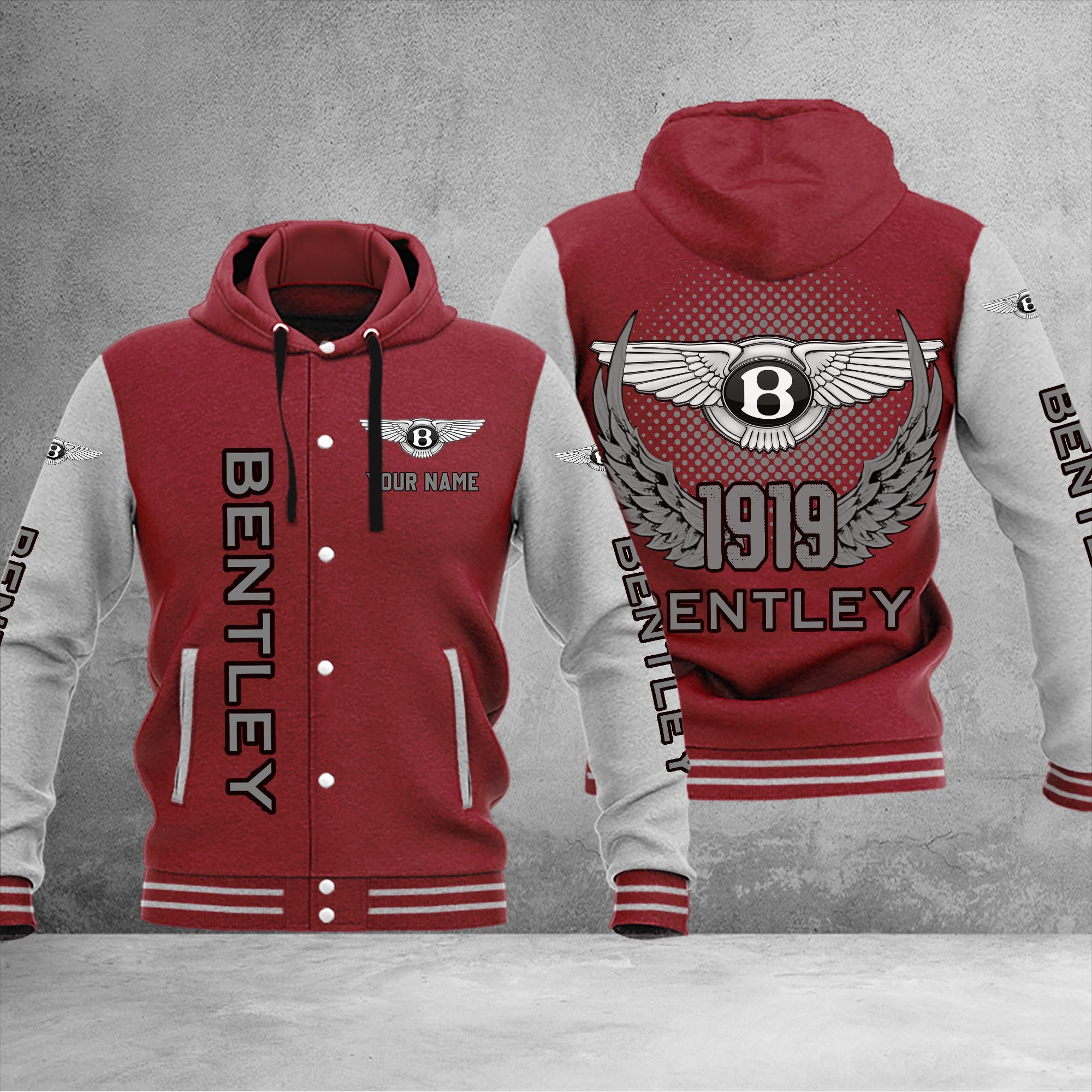 Bentley DMHJ1022 Baseball Jacket Multicolor