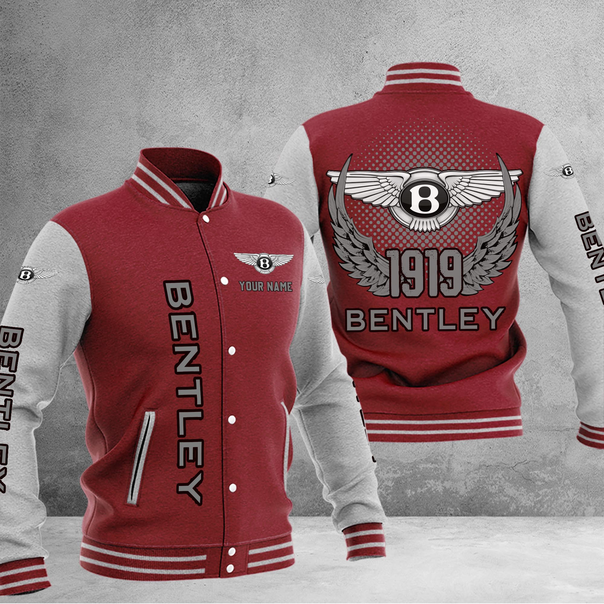 Bentley DMHJ1022 Baseball Jacket Multicolor