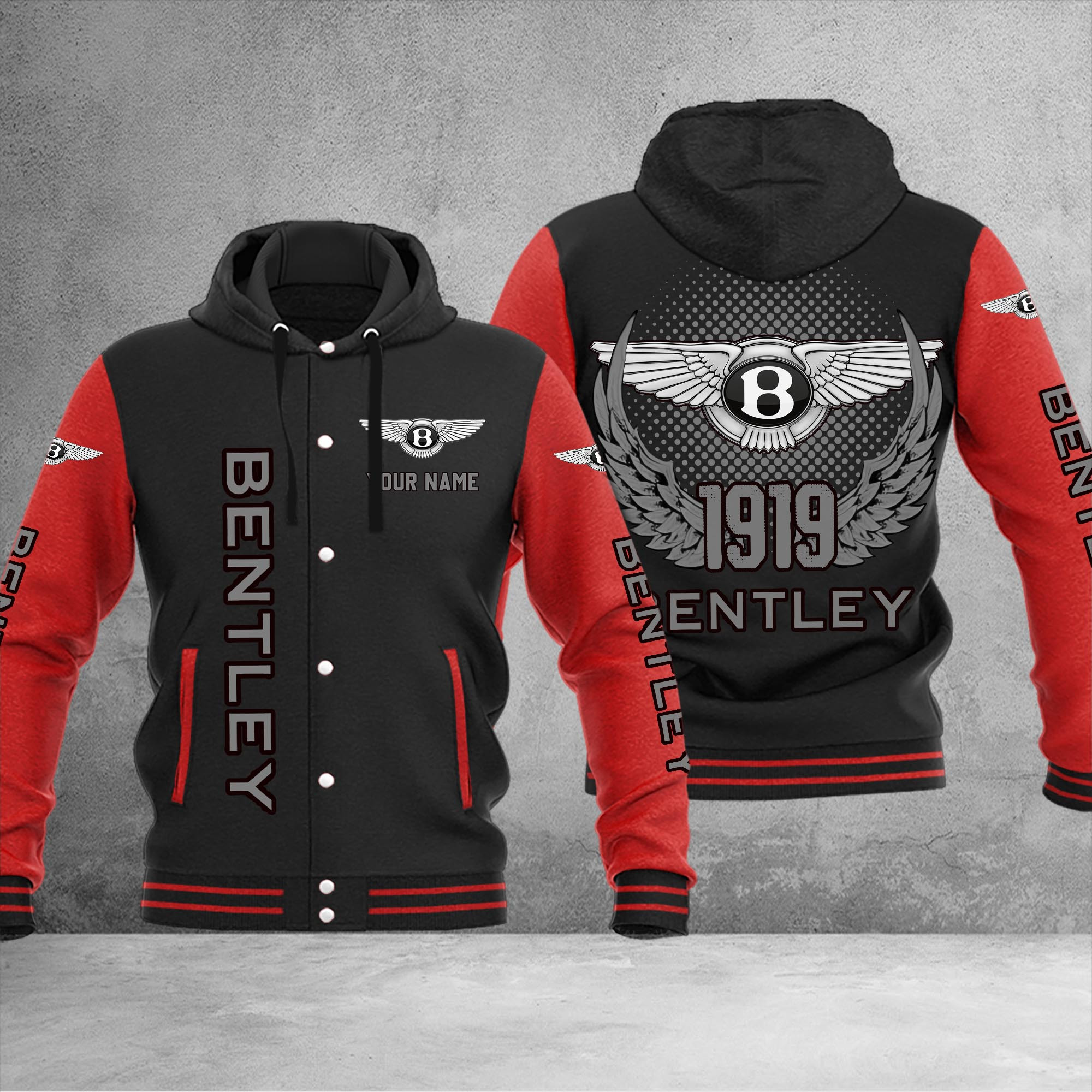 Bentley DMHJ1022 Baseball Jacket Multicolor