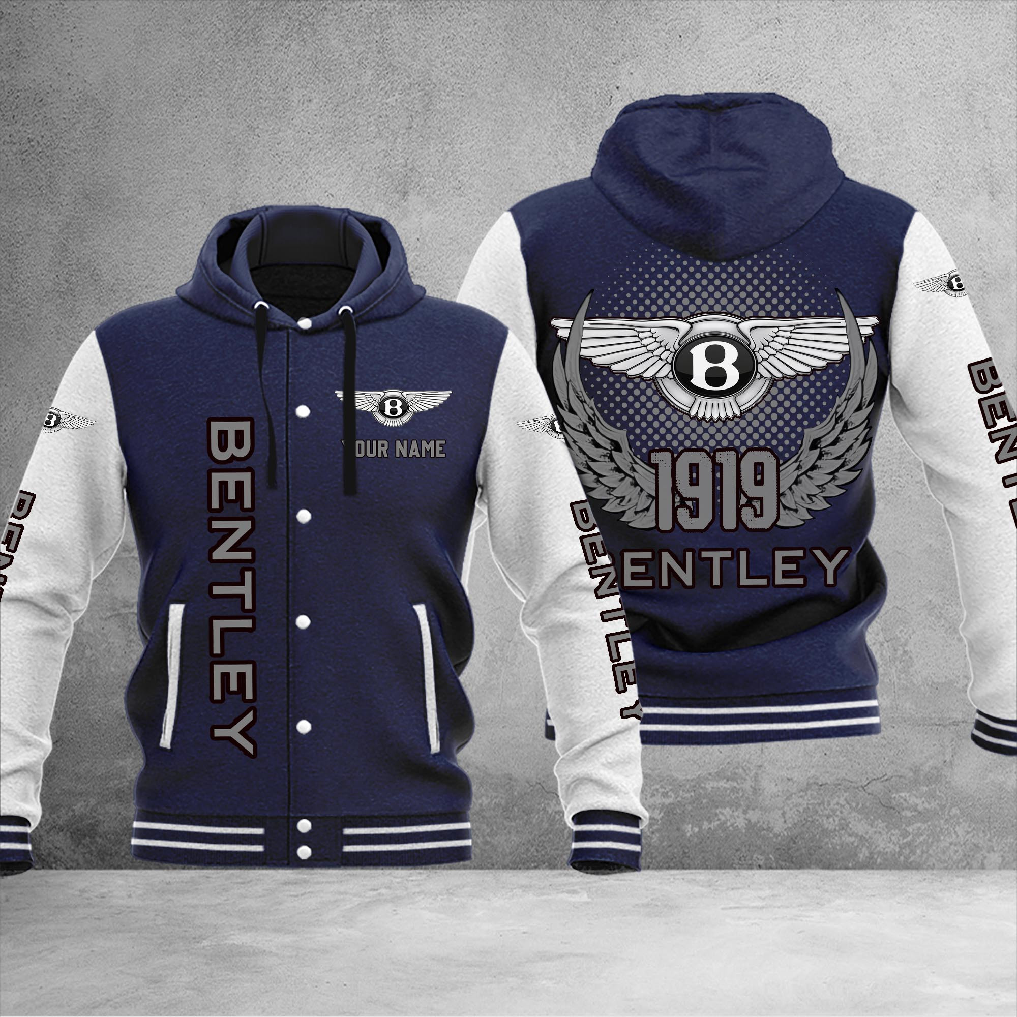 Bentley DMHJ1022 Baseball Jacket Multicolor