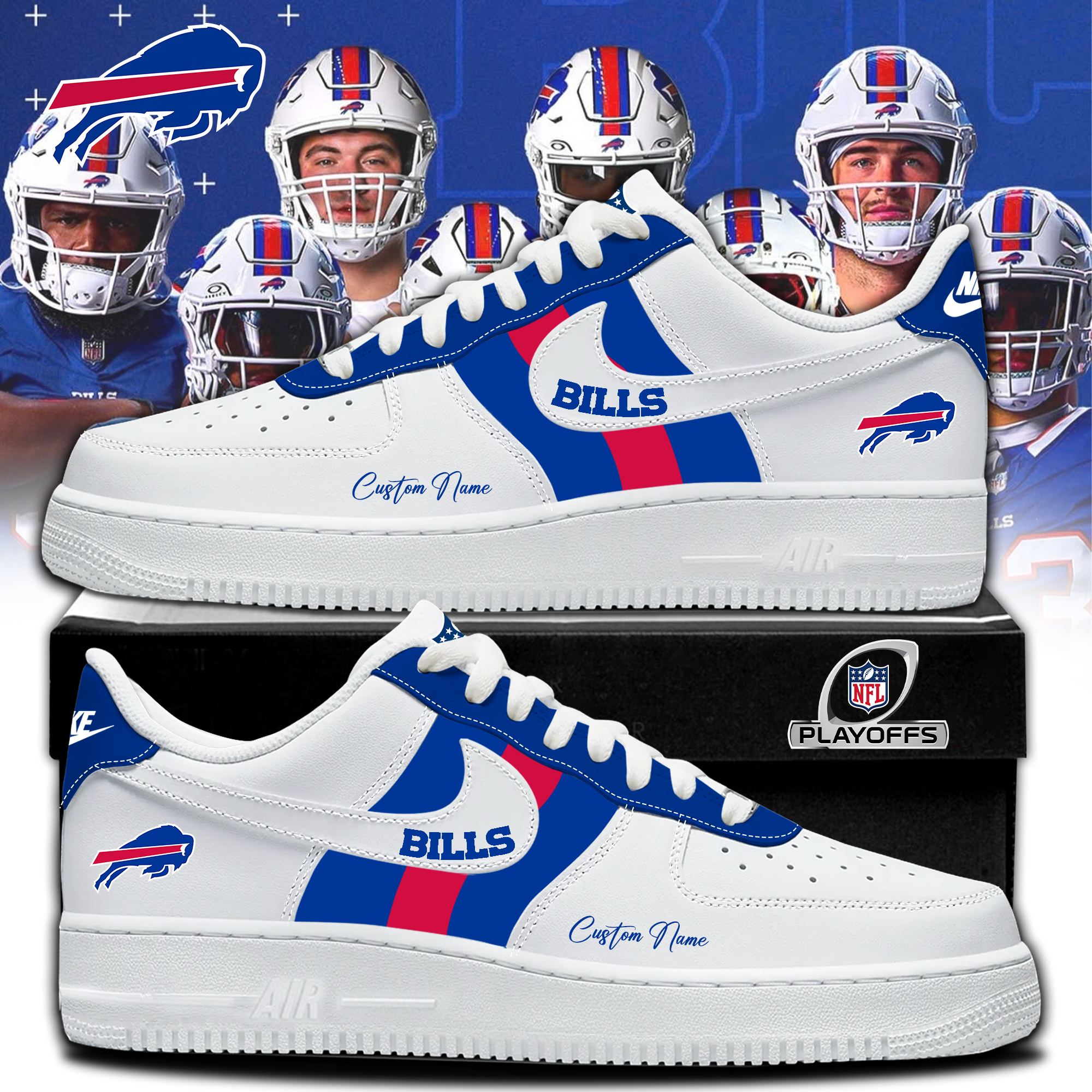 Bills Personalized Play-Offs Shoes 2025