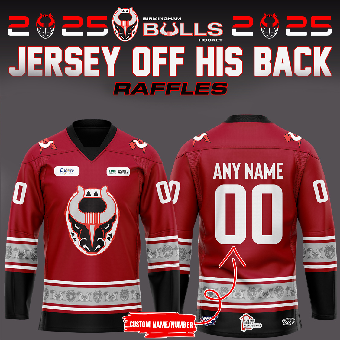 Birmingham Bulls Hockey 2025 Personalise Jersey