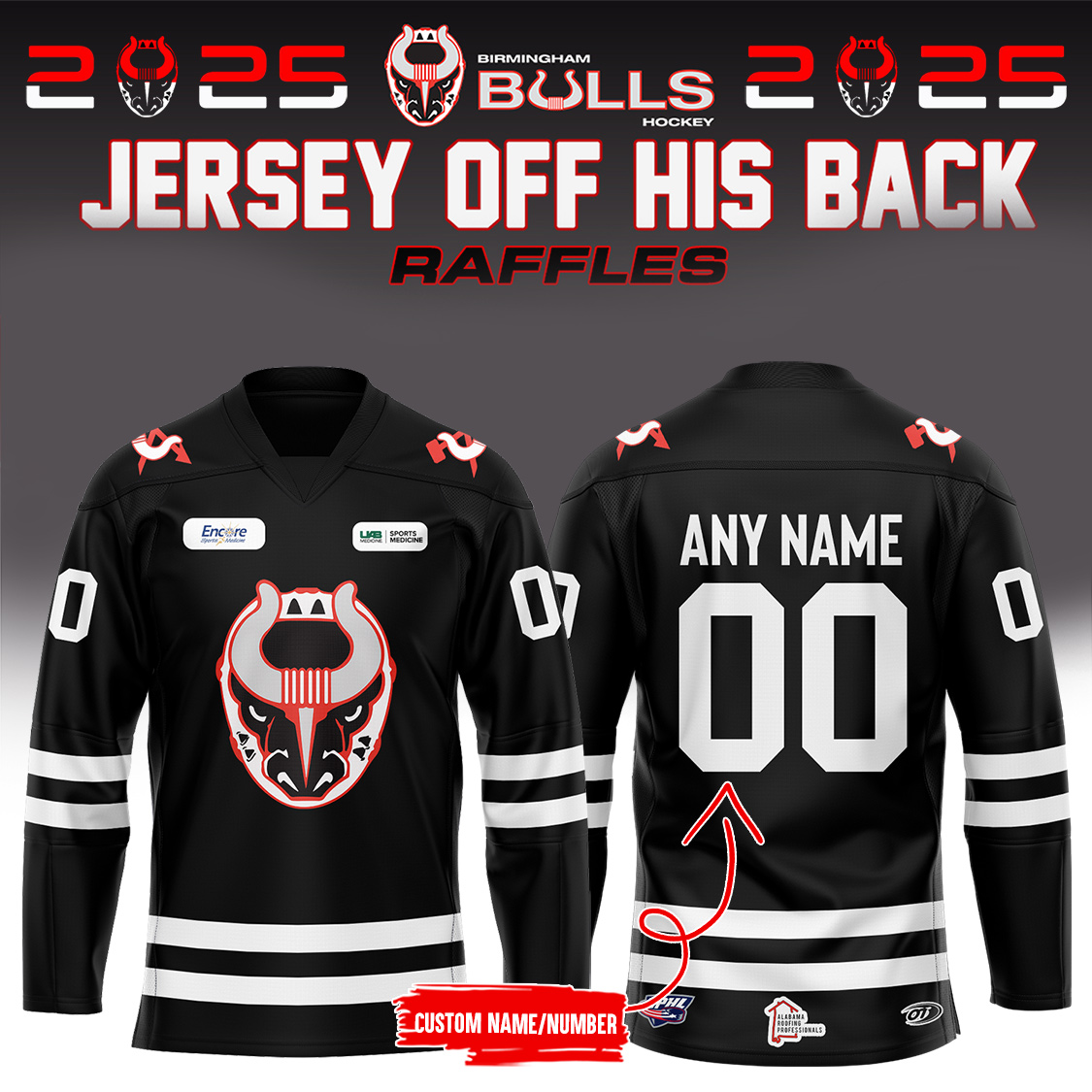 Birmingham Bulls Hockey 2025 Personalise Jersey