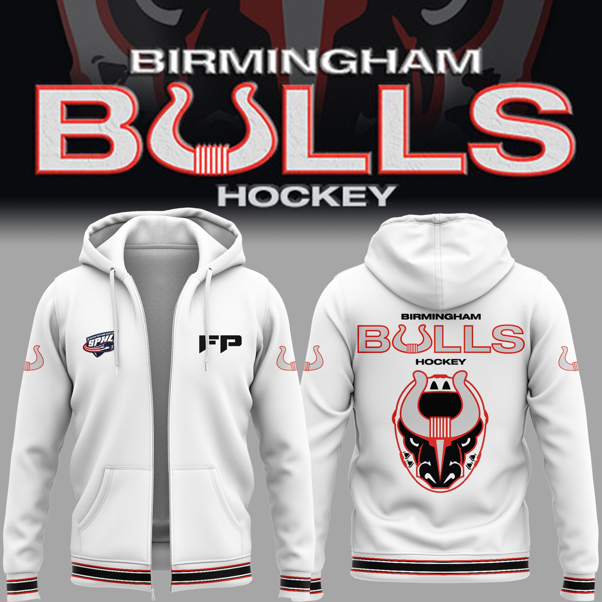 Birmingham Bulls Zip Hoodie