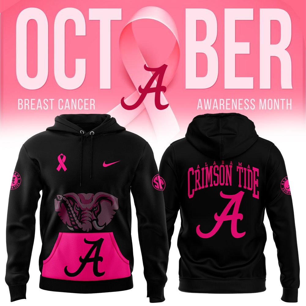 Black Alabama Crimson Tide football Crucial Catch Club Hoodie