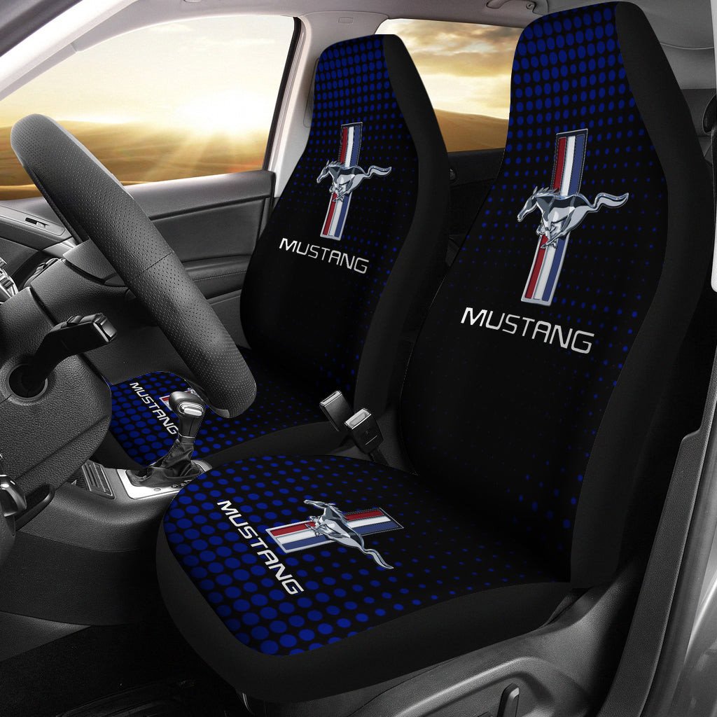 Blue Ford Mustang Car Seat Covers AA22090804