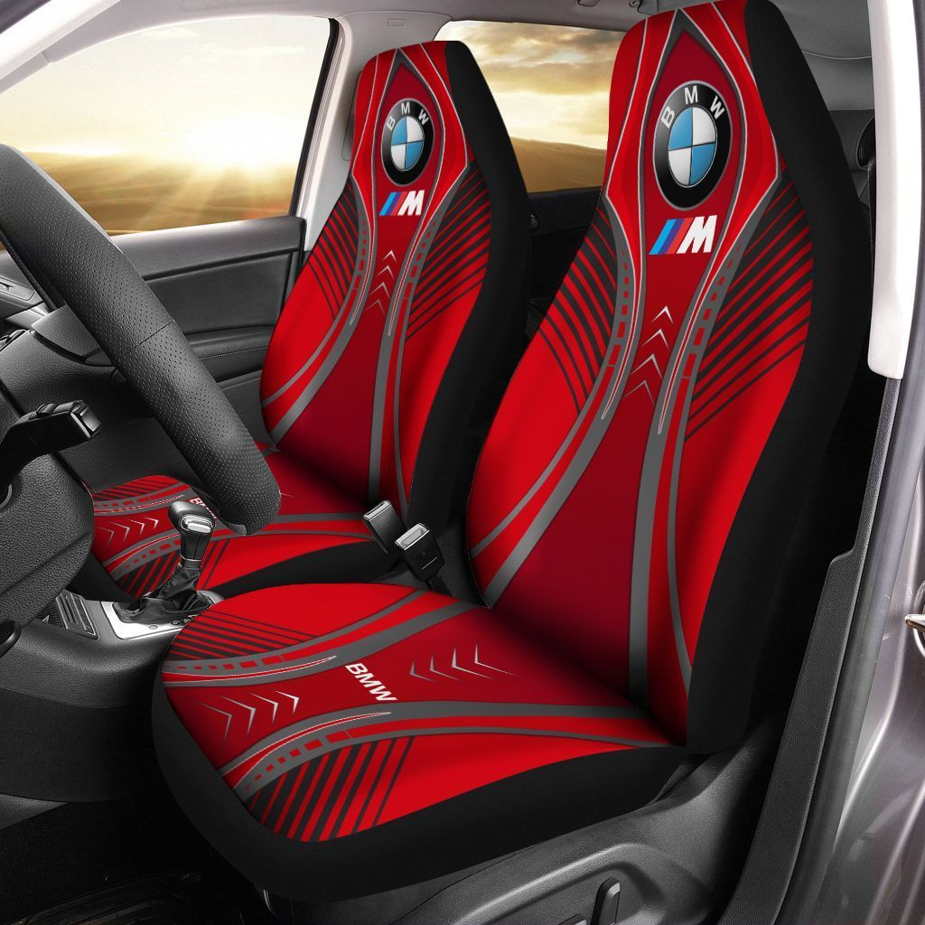 BMW  Car Seat Cover (Set of 2) Ver 2 (Red)