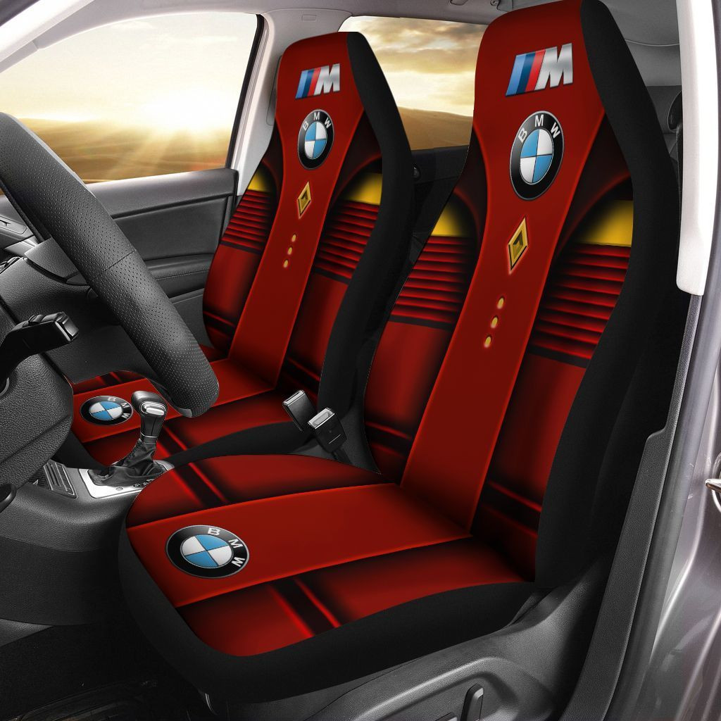 BMW  Car Seat Cover (Set of 2) Ver 3 (Red)