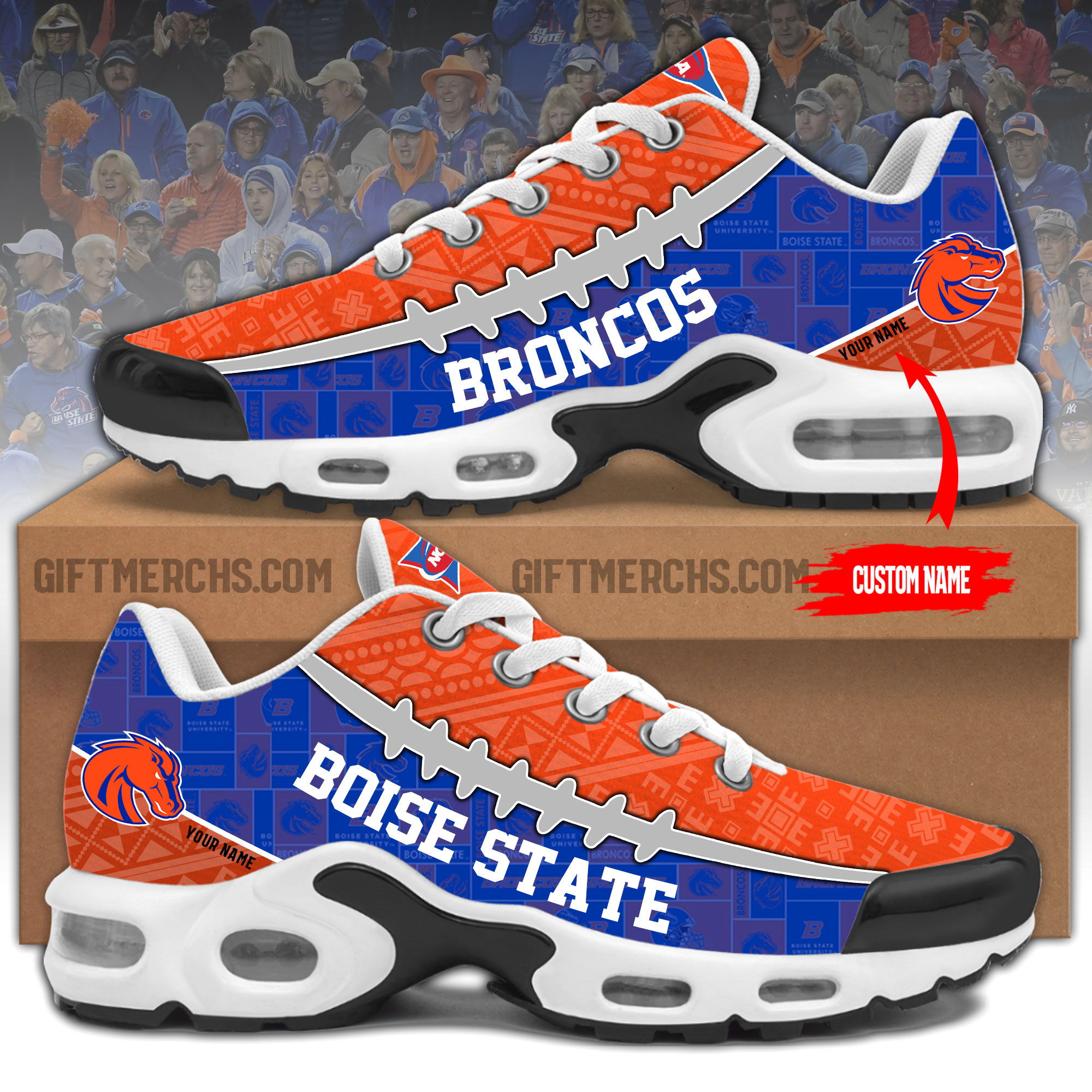 Boise State Broncos Personalized Shoes