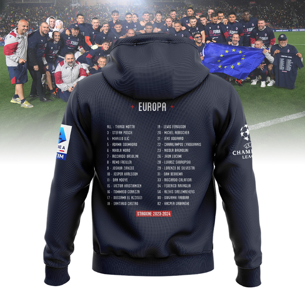 BOLOGNA FC EUFORIA CELEBRATIVE HOODIE 2023/24