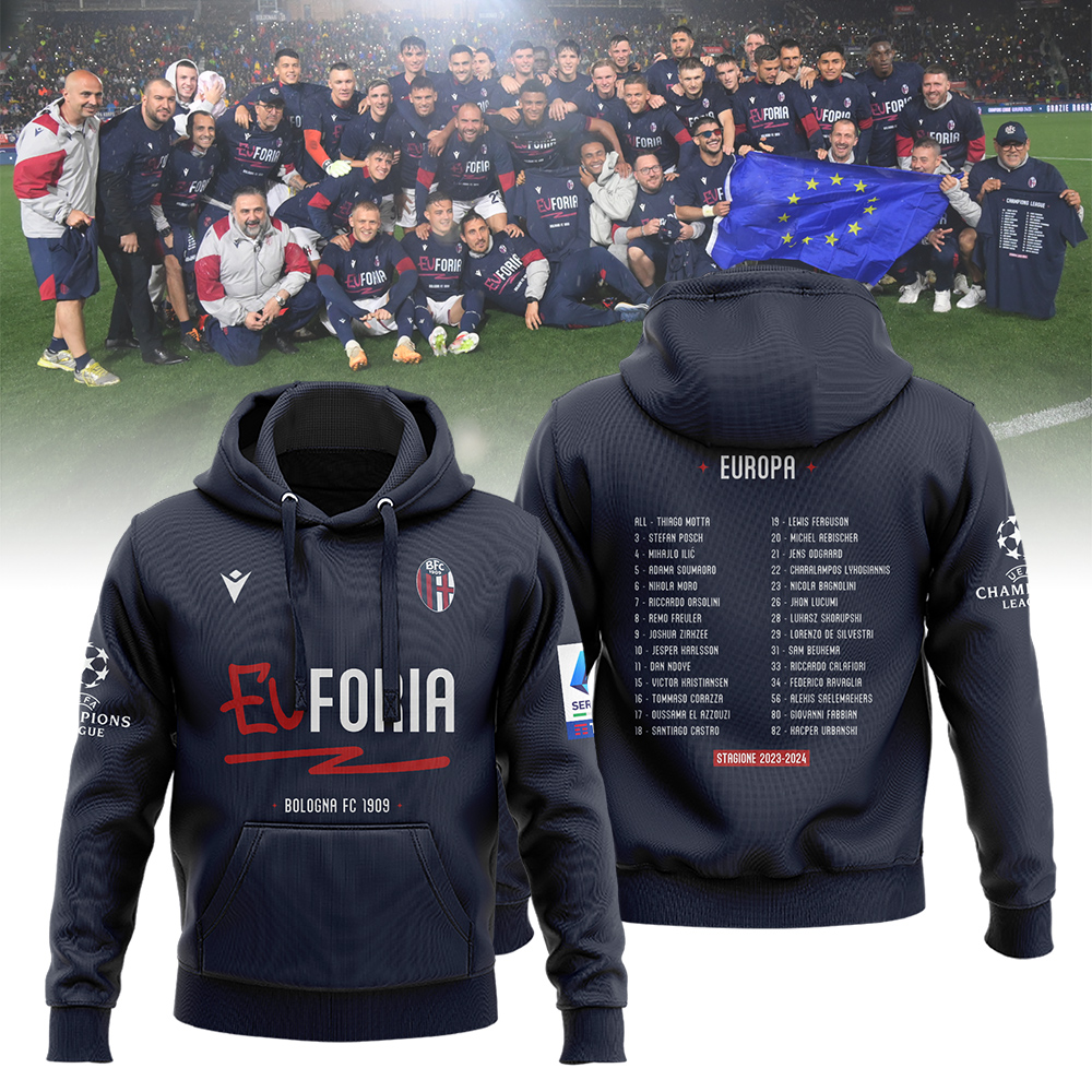BOLOGNA FC EUFORIA CELEBRATIVE HOODIE 2023/24