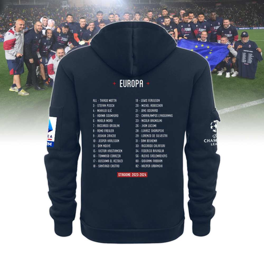 BOLOGNA FC EUFORIA CELEBRATIVE ZIP HOODIE 2023/24