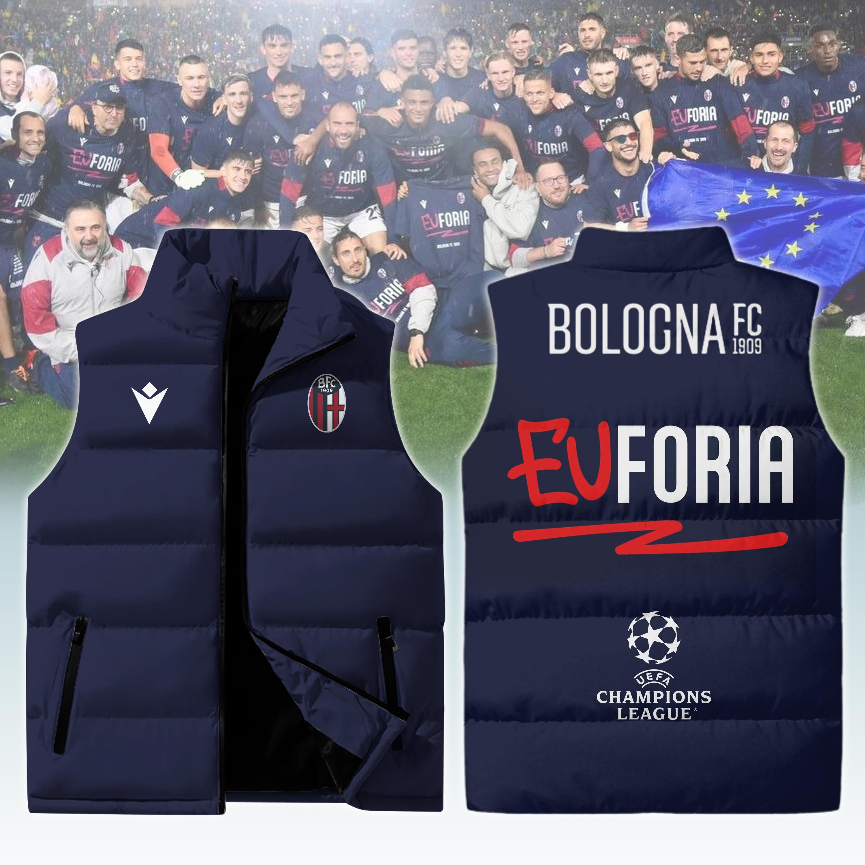 Bologna FC EUFORIA Cotton Vest New Version  Limited Edittion