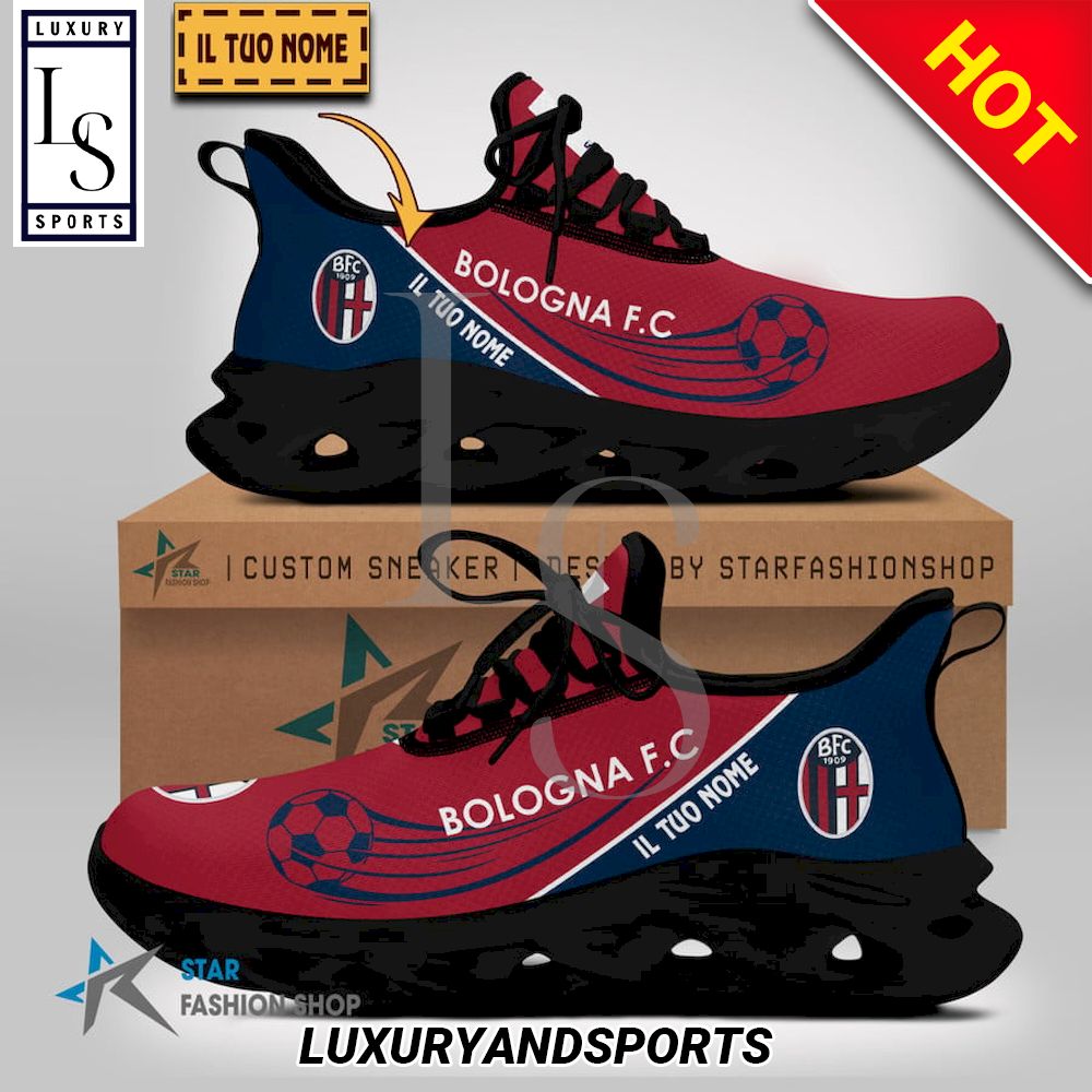 Bologna Fc Serie A Custom Name Max Soul Shoes