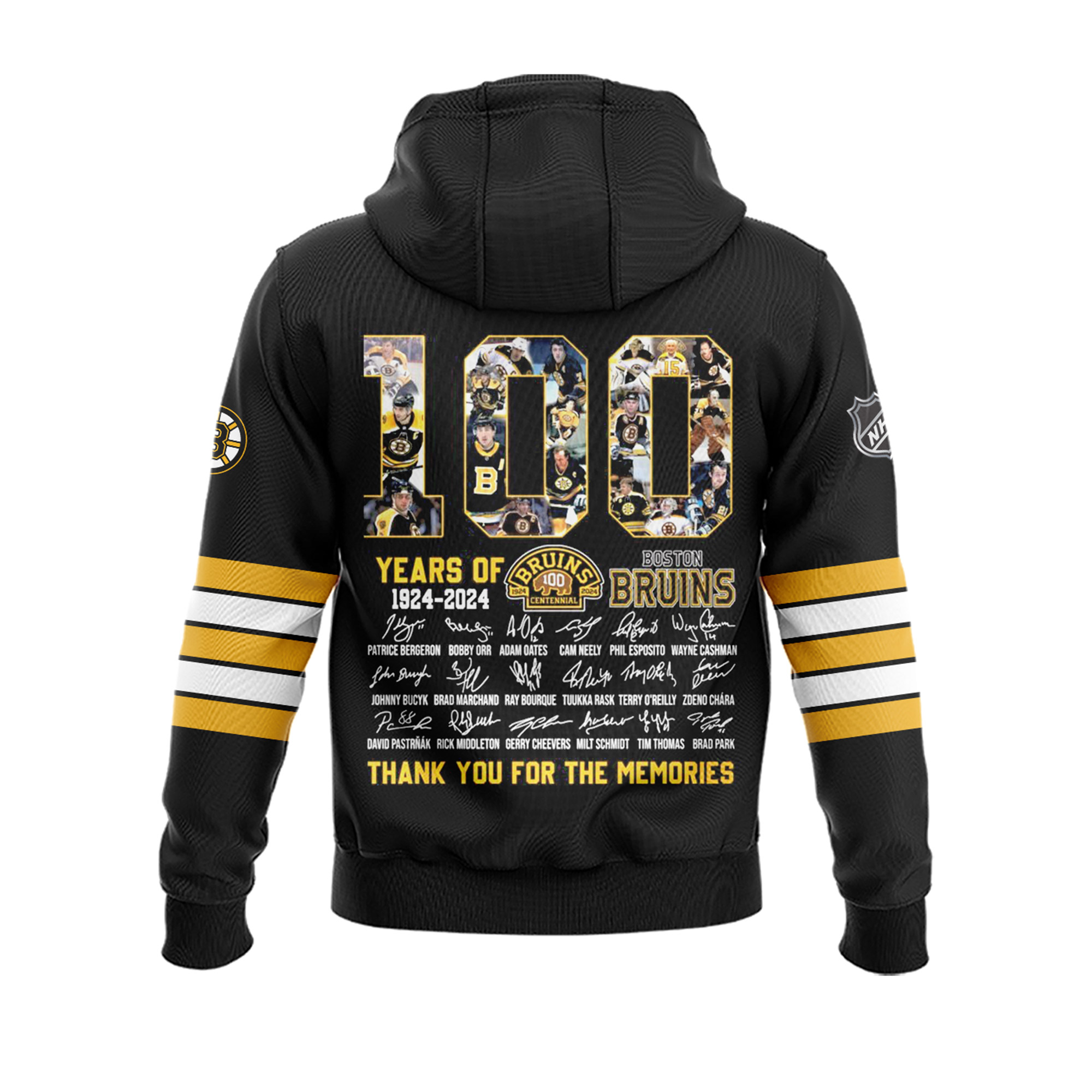 Boston Bruins 100 Centennial 1924 Hoodie