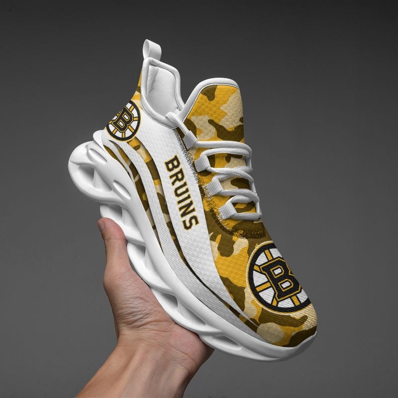 Boston Bruins Camo Pattern Max Soul Shoes NEW019764