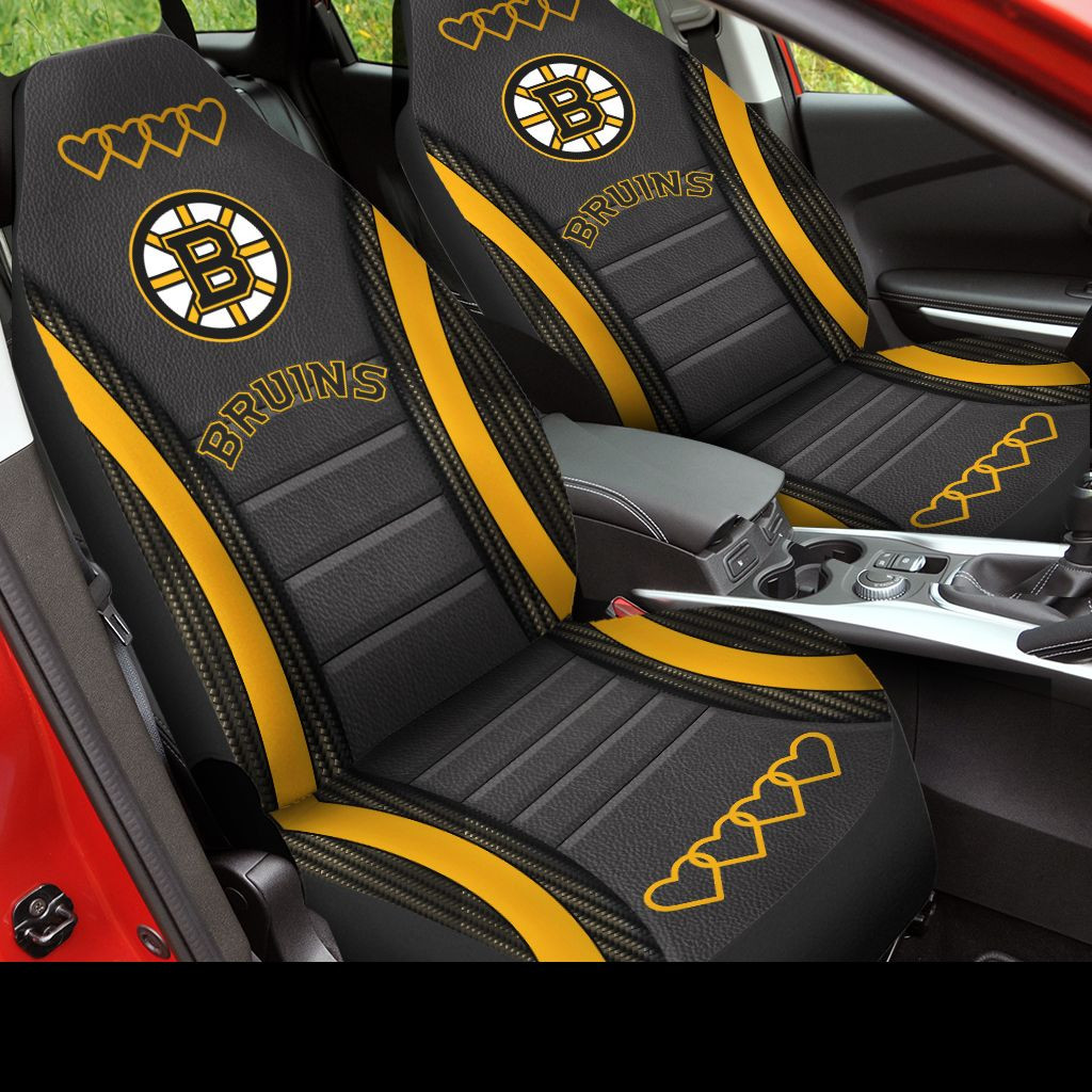 Boston Bruins Car Seat Covers (SET OF 2) -V2