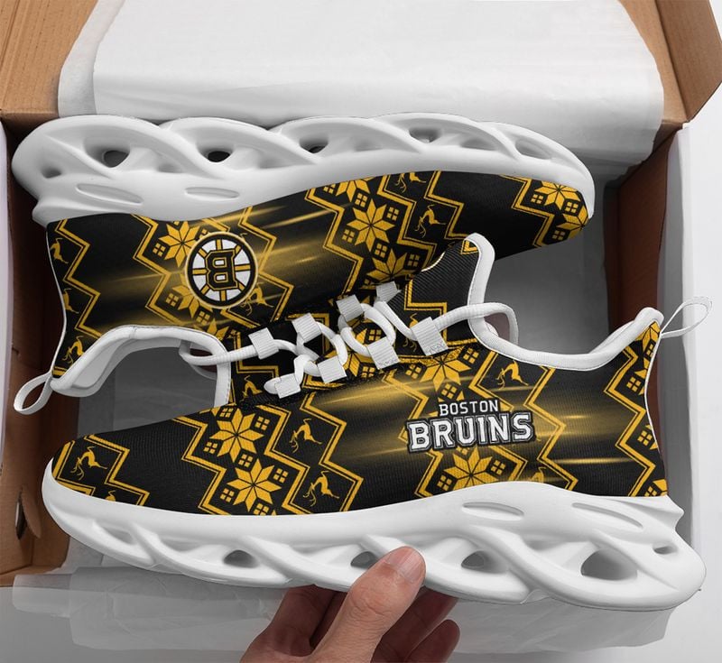 Boston Bruins Xmas Pattern Max Soul Shoes NLA029864