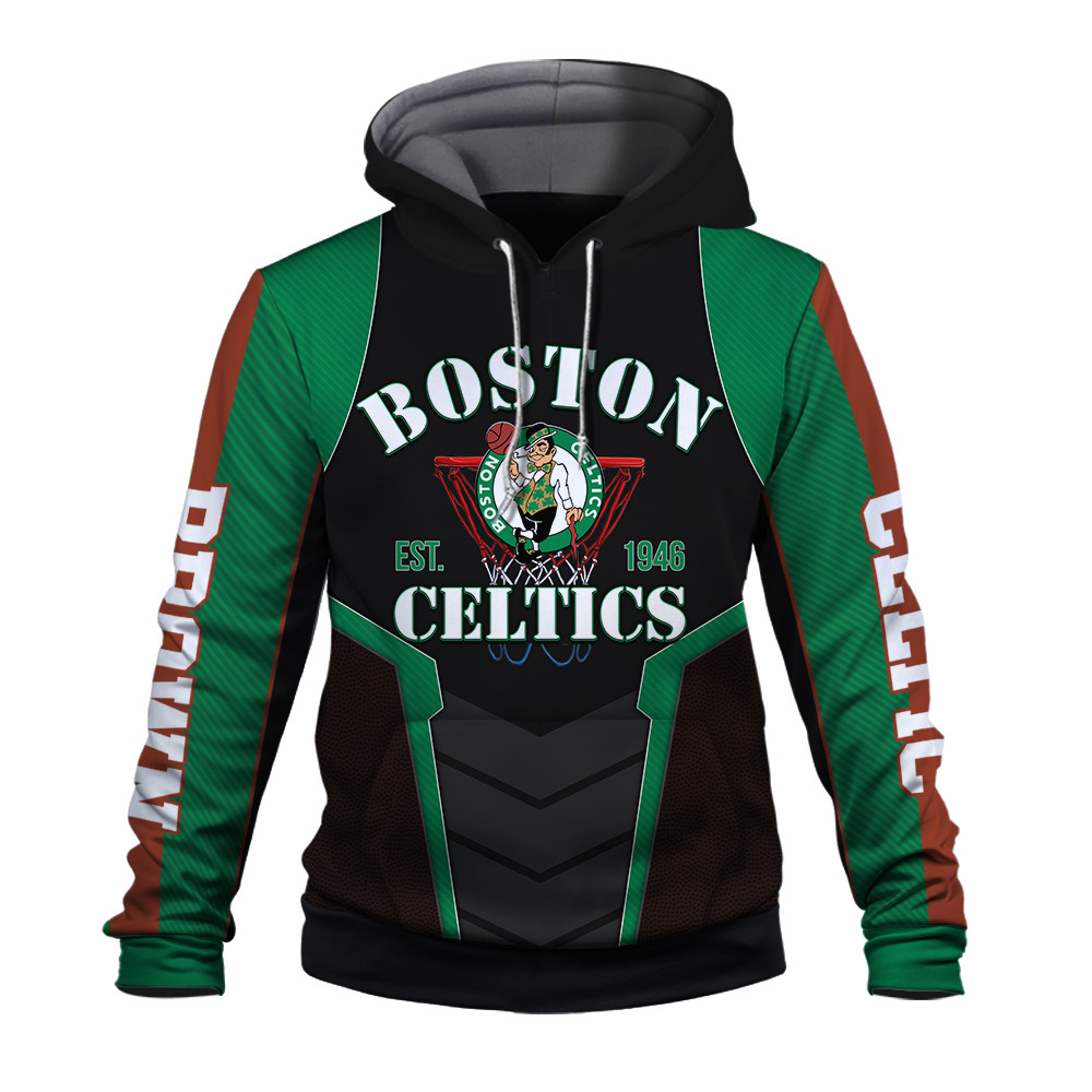 Boston Celtics Brown Beat Every One Unisex 3D Hoodie