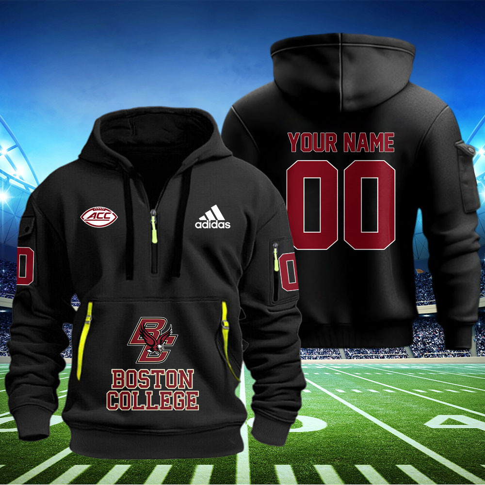 Boston College Eagles Football Quarter Zip Hoodie