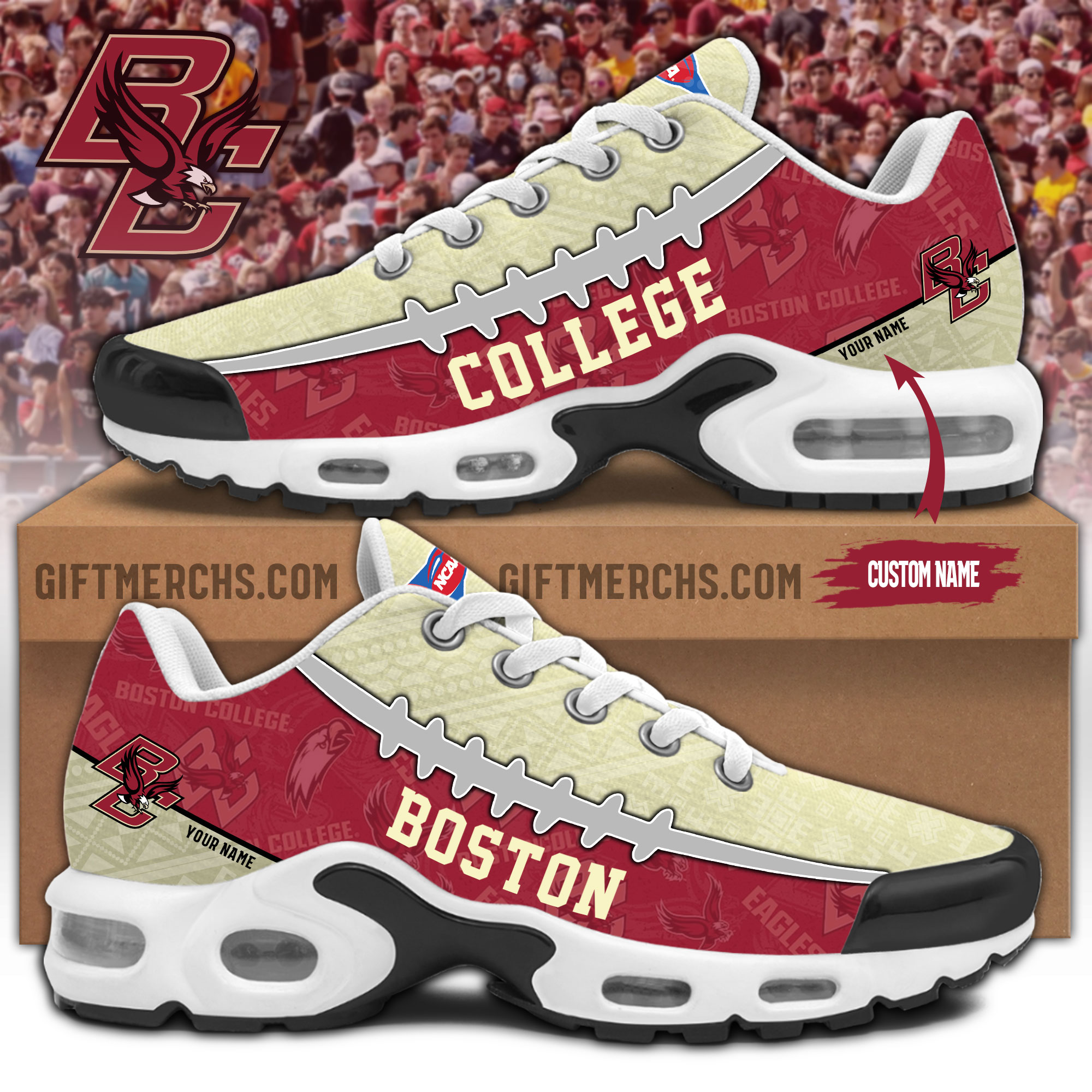 Boston College Personalized Shoes
