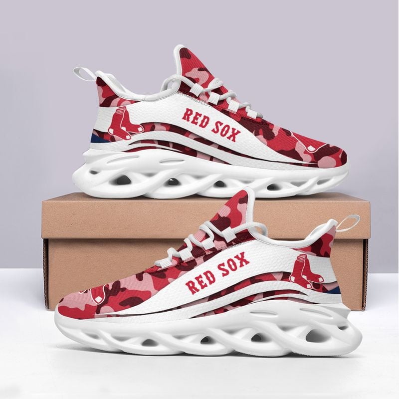 Boston Red Sox Camo Pattern Max Soul Shoes NEW019736