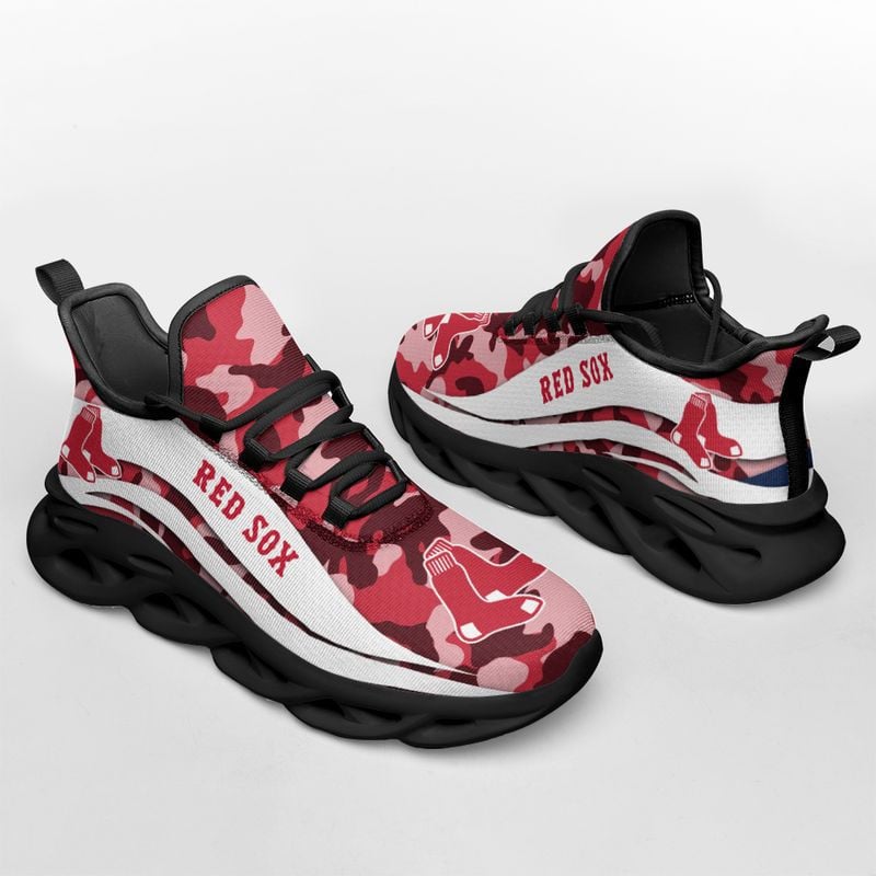 Boston Red Sox Camo Pattern Max Soul Shoes NEW019736