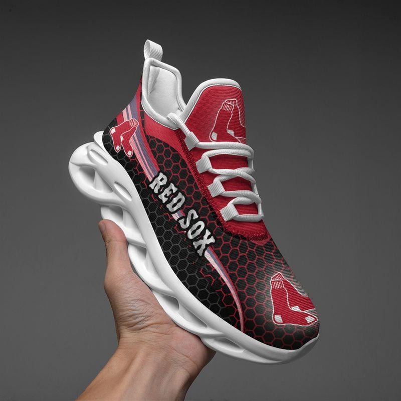 Boston Red Sox Honeycomb Pattern Max Soul Shoes NEW019336