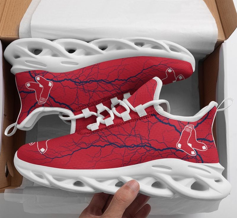 Boston Red Sox Lightning Pattern Max Soul Shoes NEW020536