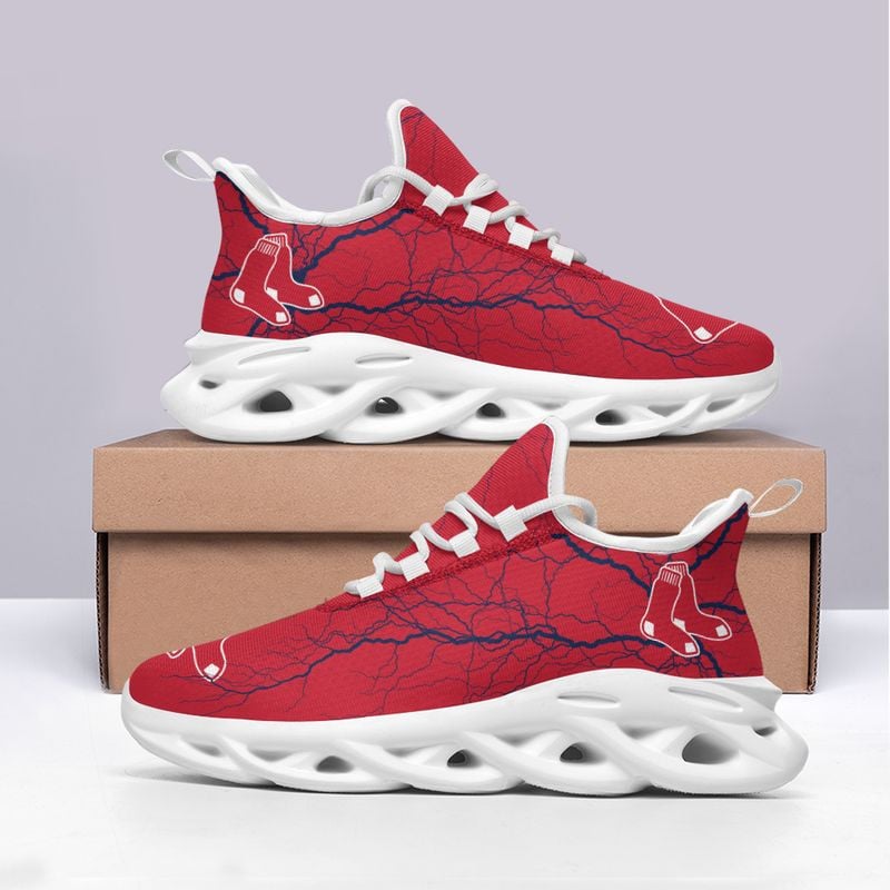 Boston Red Sox Lightning Pattern Max Soul Shoes NEW020536