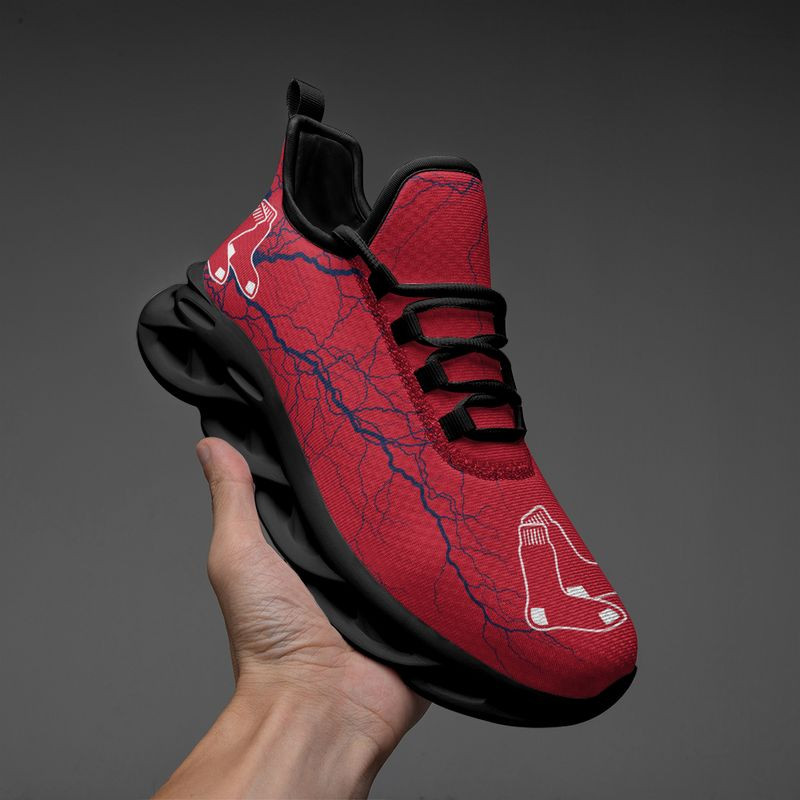 Boston Red Sox Lightning Pattern Max Soul Shoes NEW020536