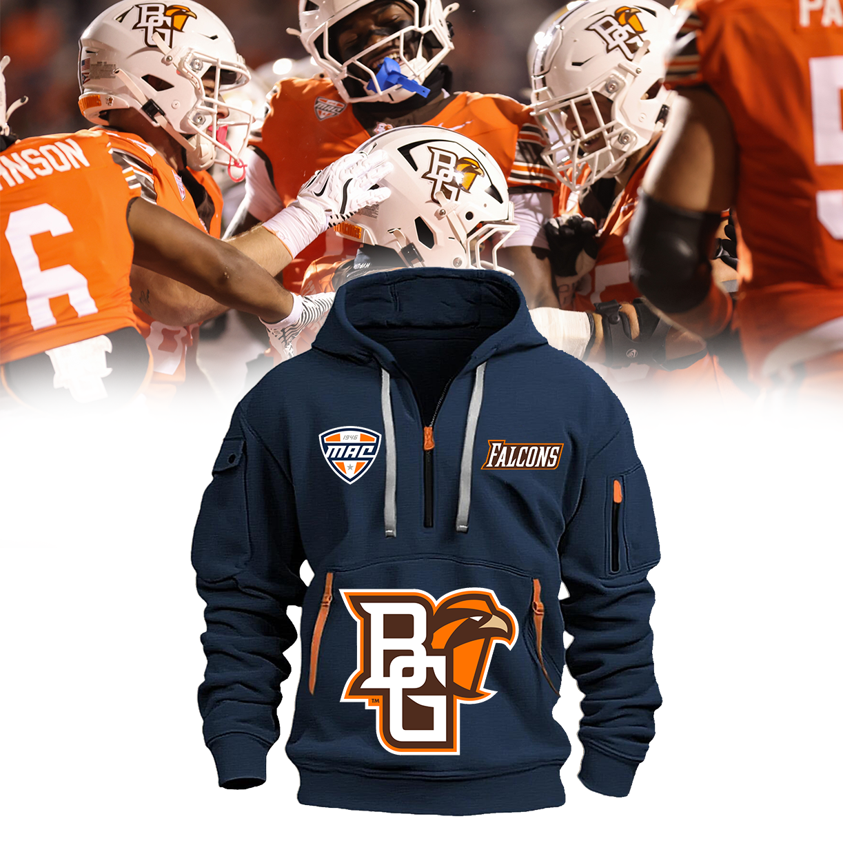 Bowling Green Falcons Football New Hoodie