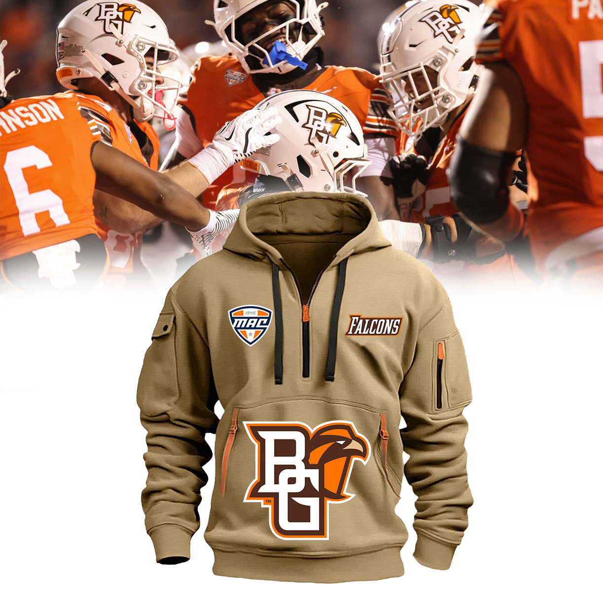 Bowling Green Falcons Football New Hoodie
