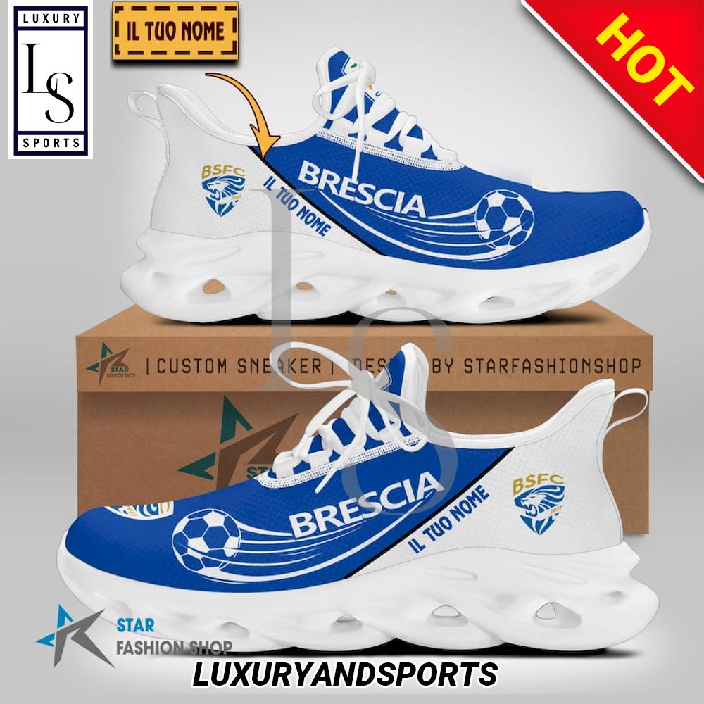 Brescia Calcio Serie B Custom Name Max Soul Shoes