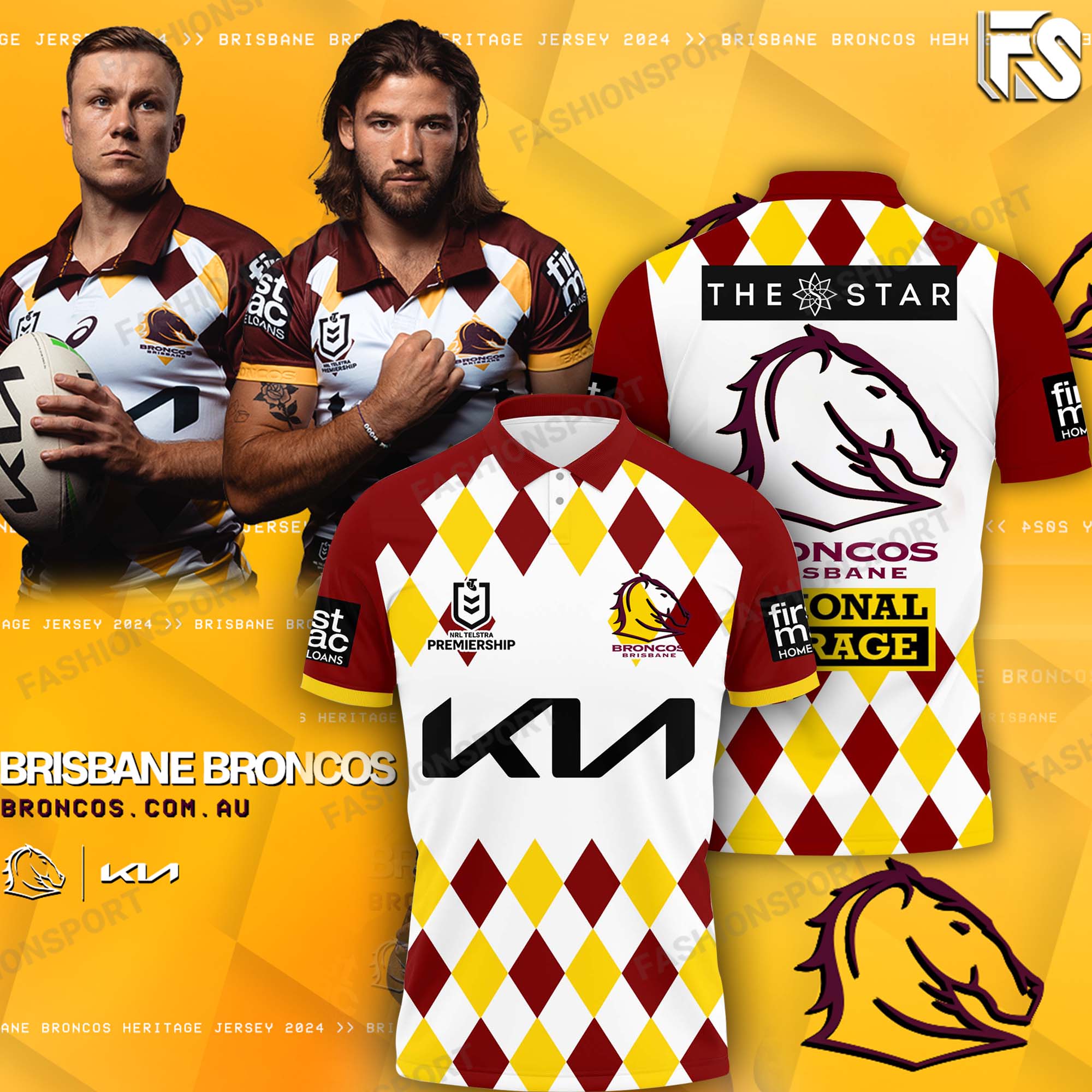 Brisbane Broncos 1994 Polo