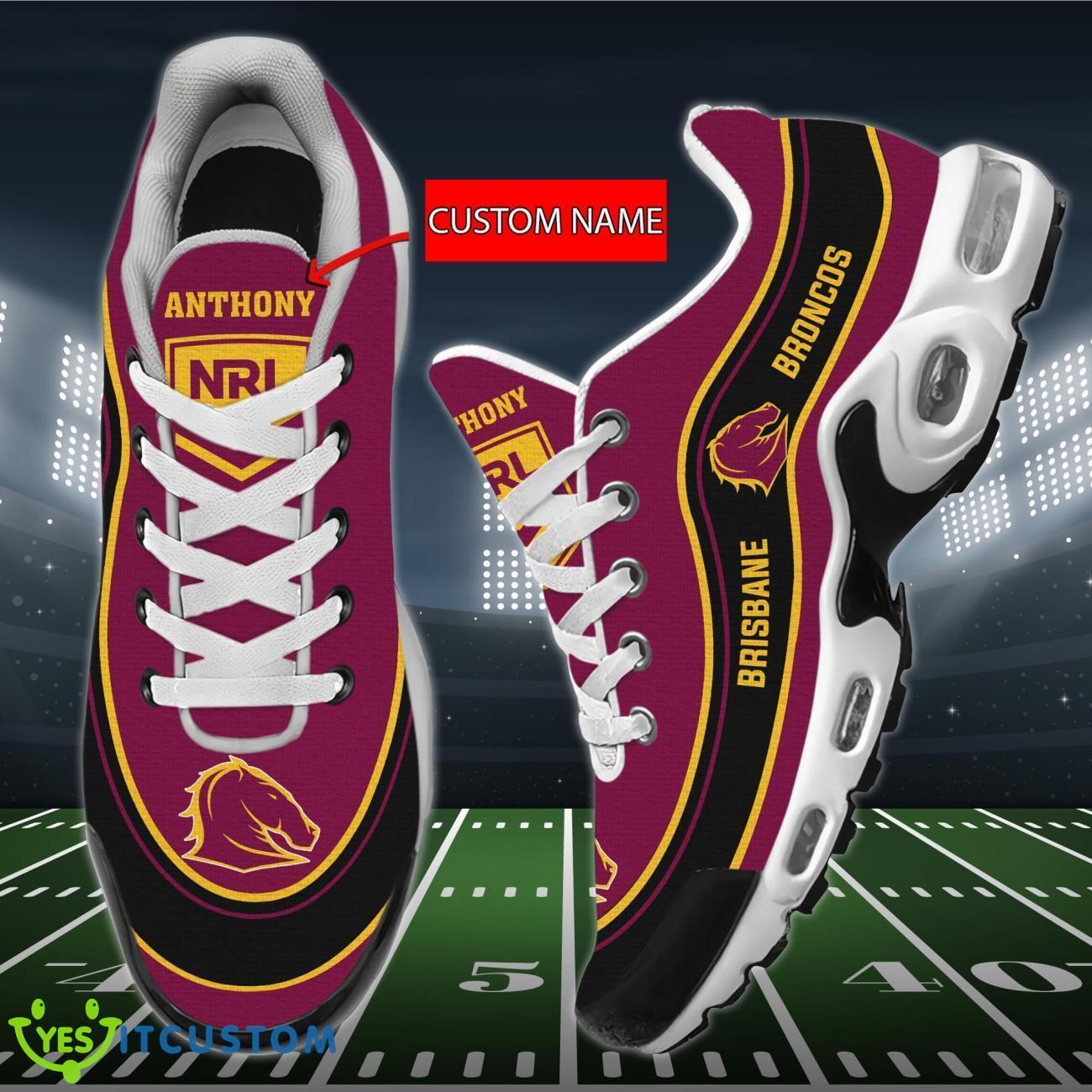 Brisbane Broncos Personalized Name Air Cushion Sports Shoes Sneaker KLTNS220206