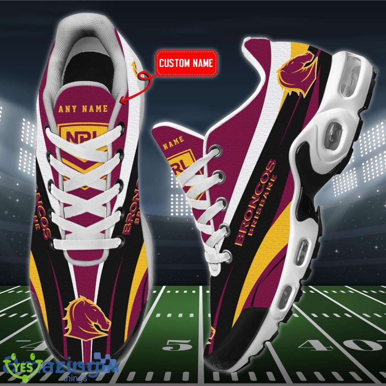 Brisbane Broncos Personalized Name Air Cushion Sports Shoes Sneaker KLTNS220207