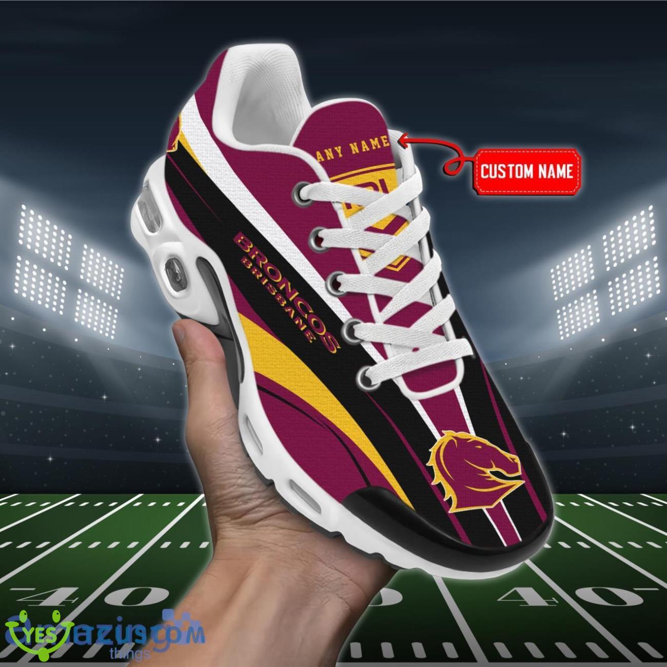 Brisbane Broncos Personalized Name Air Cushion Sports Shoes Sneaker KLTNS220207