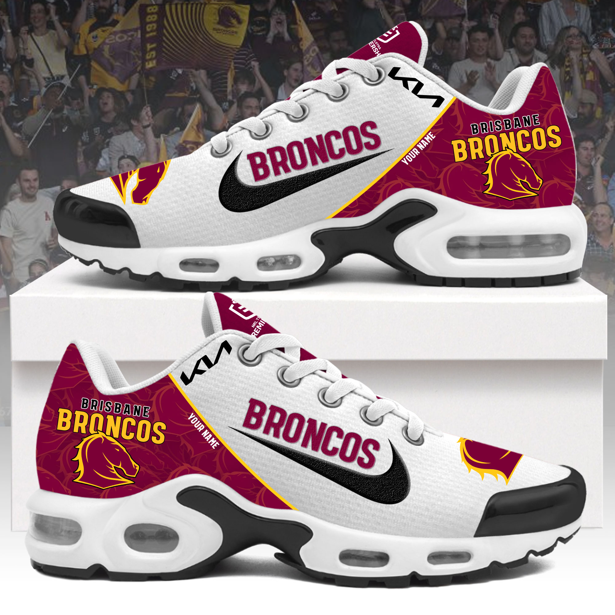 Brisbane Broncos   Personalized Shoes
