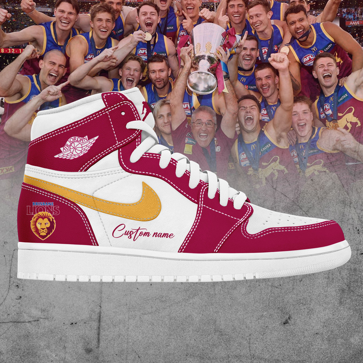 Brisbane Lions BRISBANE, WE DID IT! AFL PREMIERS Custom Name For Fans Shoes +NT28092405ID10