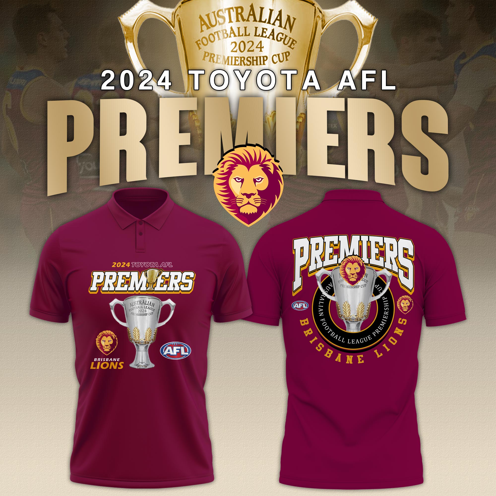 Brisbane Lions POLO Premiers AFL