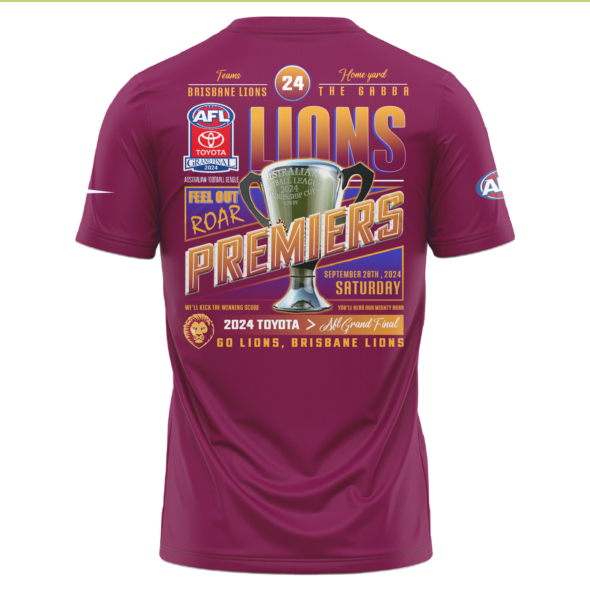Brisbane Lions Premiers Hoodie Version 3