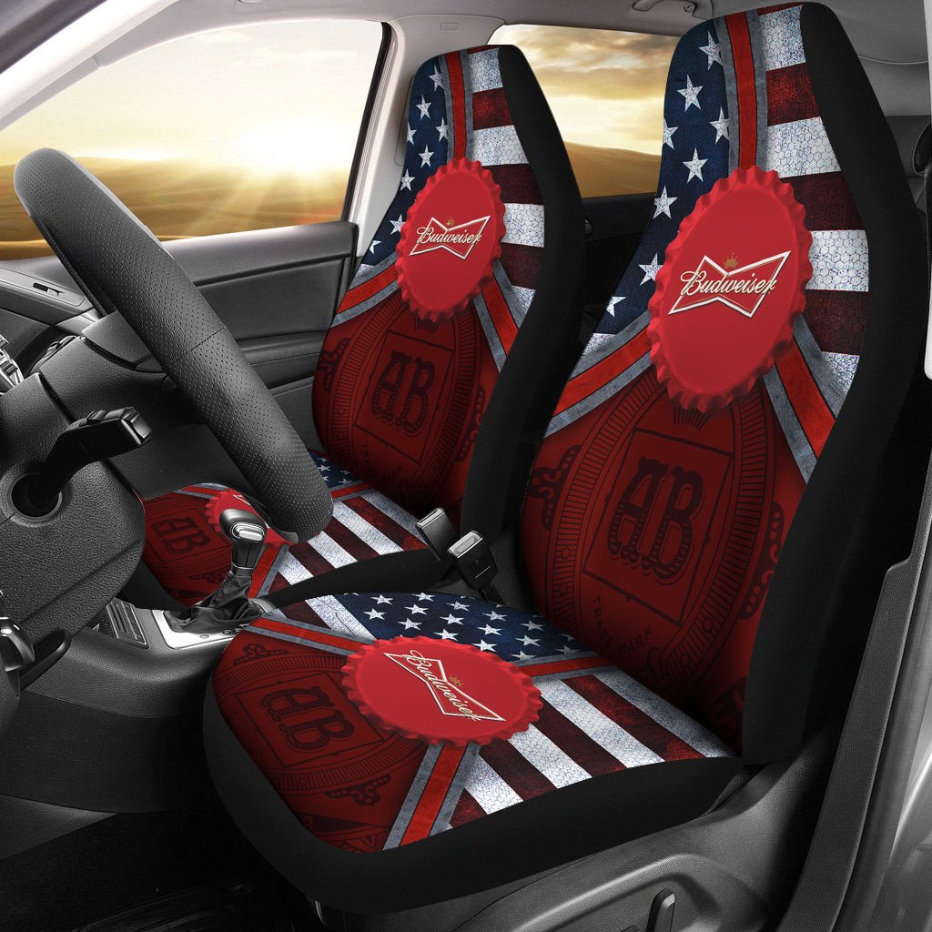 Budweiser Drinks Car Seat Covers Beer AA22092004