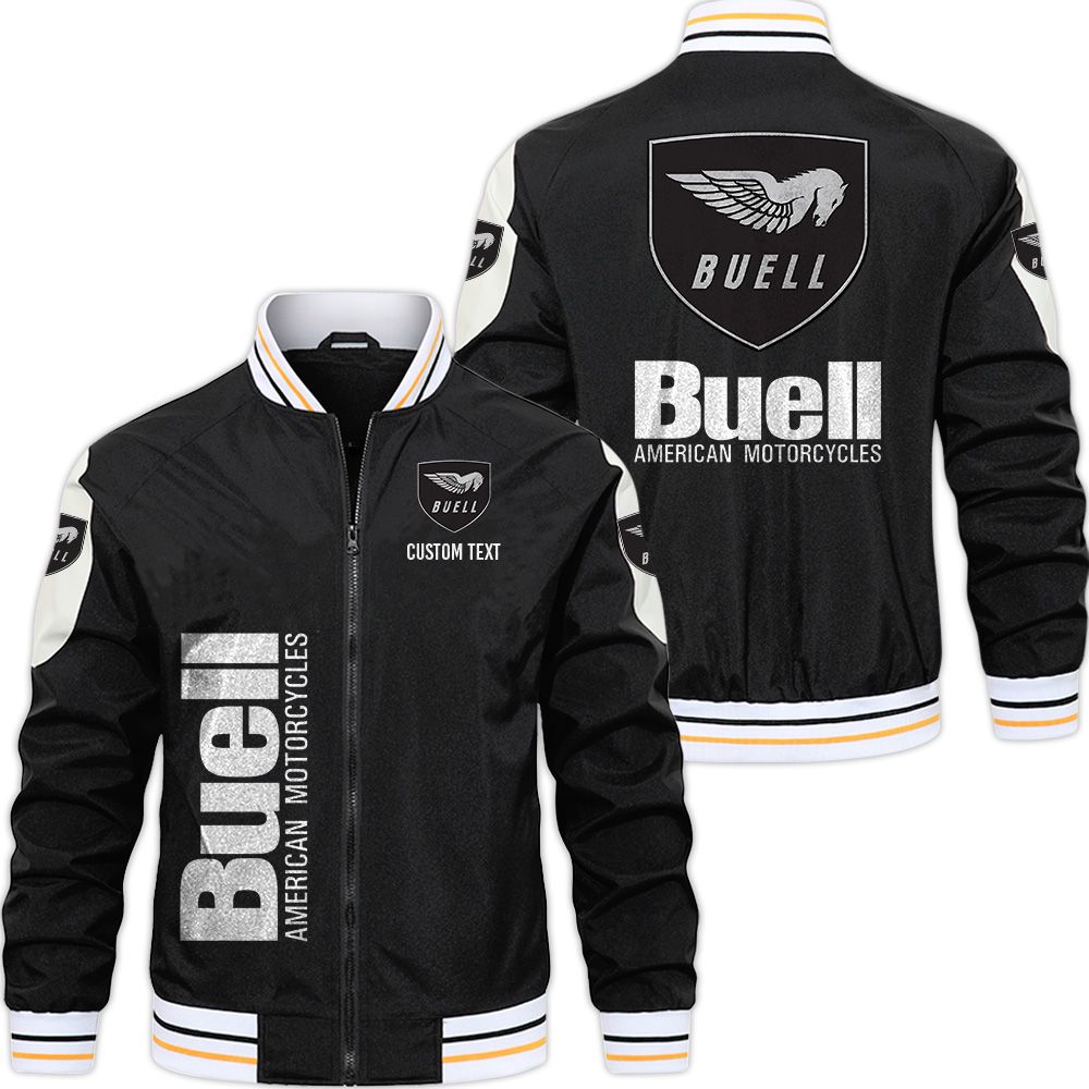 Buell Motorcycles Varsity Jacket, Zipper Jackets Customize Name