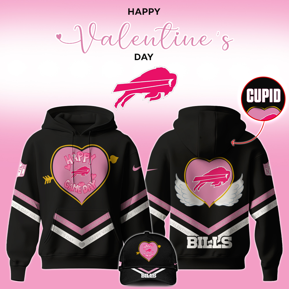 Buffalo Bills 2025 Valentine “Game Day” Hoodie