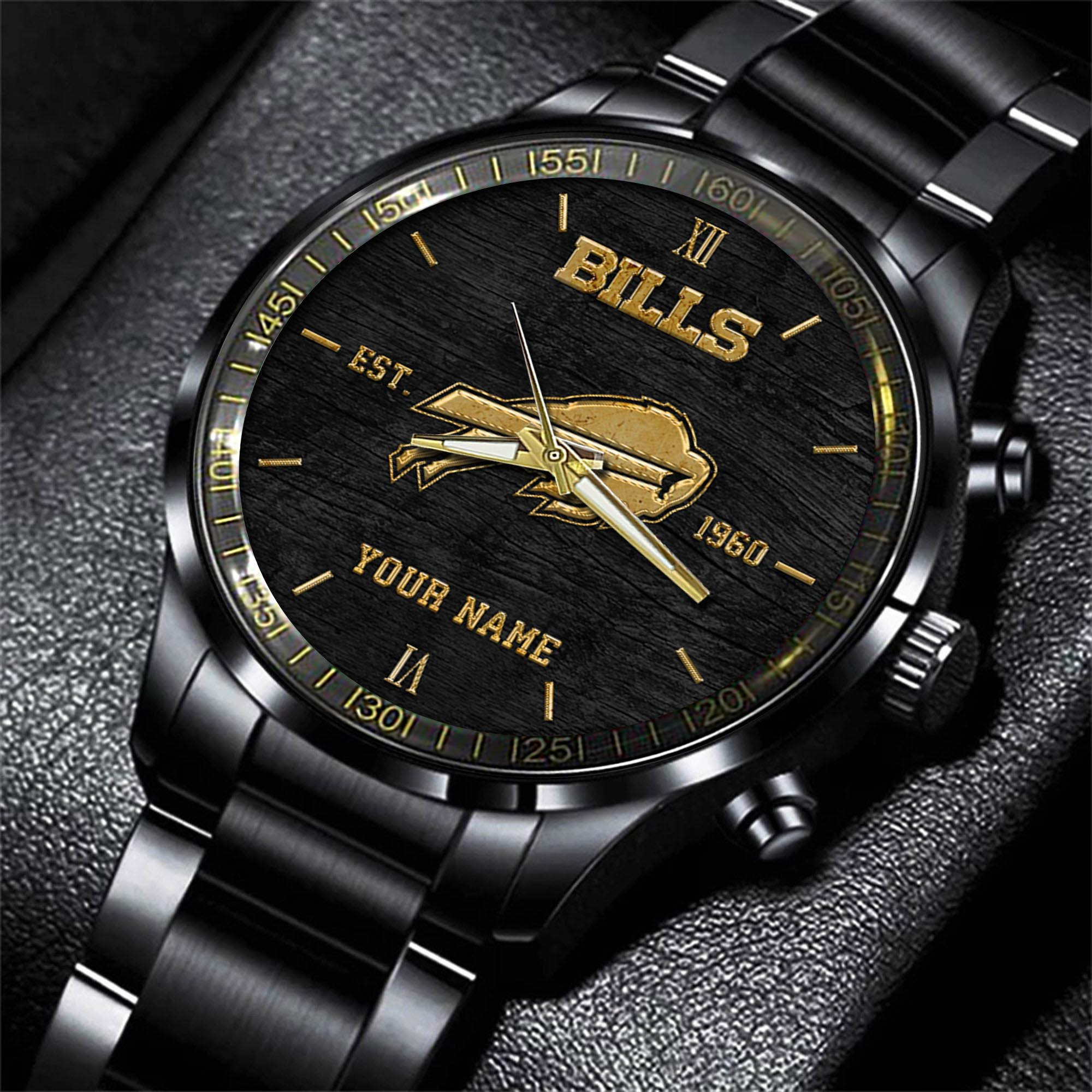 Buffalo Bills Black Fashion Sport Black Fashion Watch