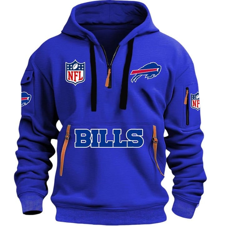 Buffalo Bills - HOODIE HALF ZIPPER - QTA405111342