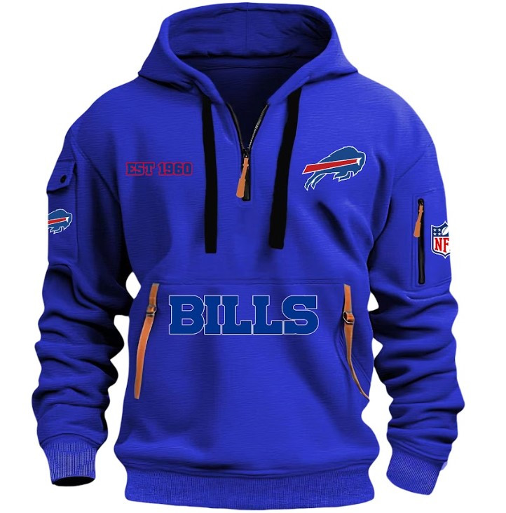 Buffalo Bills - HOODIE HALF ZIPPER - QTA405111358