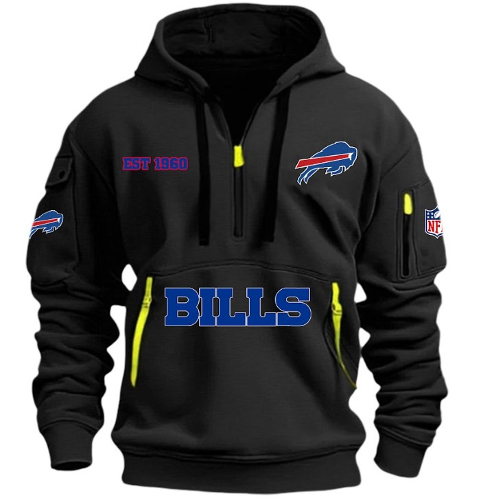 Buffalo Bills - HOODIE HALF ZIPPER - QTA405111358